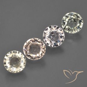 3.26 ct natürliche Mehrfarbig Saphir-Edelsteine, Runden, VS