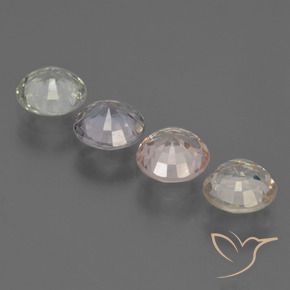 3.26 ct natürliche Mehrfarbig Saphir-Edelsteine, Runden, VS