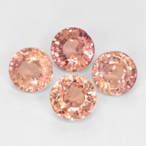 1,63 ct natürliche Erdiges Rosa Saphir-Edelsteine, Rund Schliff, VS
