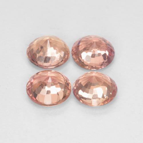 1,63 ct natürliche Erdiges Rosa Saphir-Edelsteine, Rund Schliff, VS