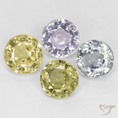 2.67 ct natürliche Mehrfarbig Saphir-Edelsteine, Runden, VS