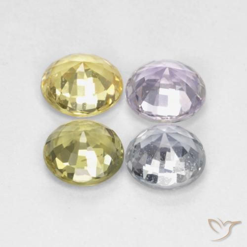 2.67 ct natürliche Mehrfarbig Saphir-Edelsteine, Runden, VS
