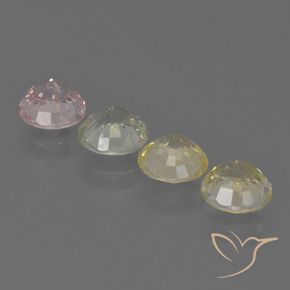 3.15 ct natürliche Mehrfarbig Saphir-Edelsteine, Runden, VS