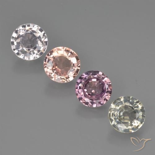 3.06 ct natürliche Mehrfarbig Saphir-Edelsteine, Runden, VS