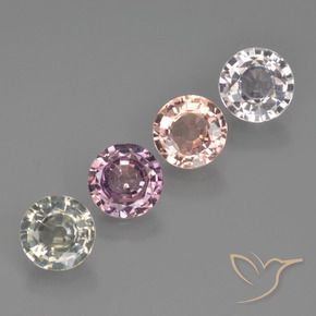 3.06 ct natürliche Mehrfarbig Saphir-Edelsteine, Runden, VS