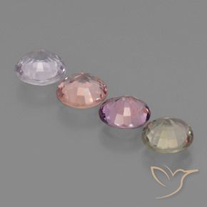 3.06 ct natürliche Mehrfarbig Saphir-Edelsteine, Runden, VS