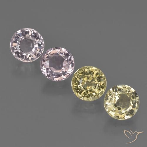 3.60 ct natürliche Mehrfarbig Saphir-Edelsteine, Runden, VS