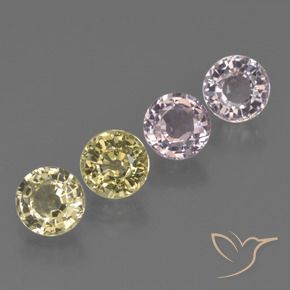 3.60 ct natürliche Mehrfarbig Saphir-Edelsteine, Runden, VS