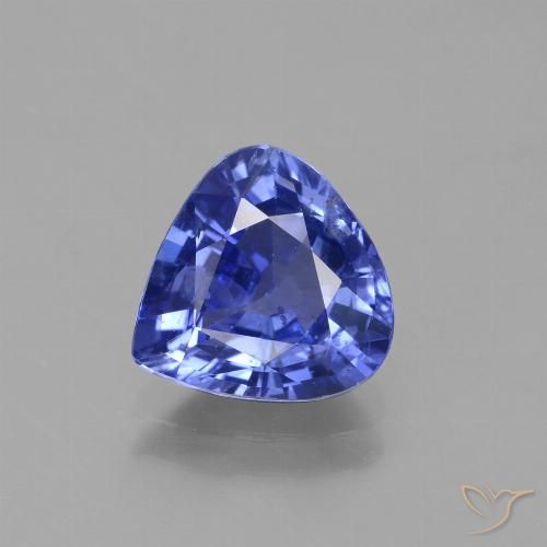 2.27ct Natürlicher tiefviolett-blau Saphir, Birnenform, VS