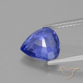9,17 ctw natürlicher tiefviolett-blau Saphir, Birnenform, VS