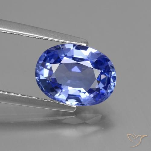 2.67ct Natürlicher Tiefviolettes Blau Saphir, Oval, VVS-VS
