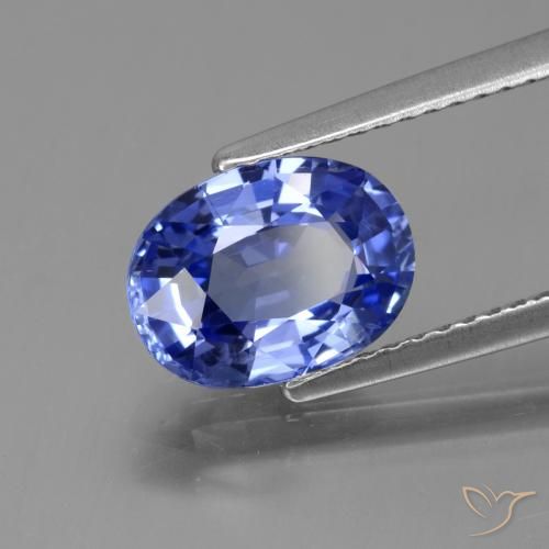 9,17 ctw natürlicher Tiefviolettes Blau Saphir, Oval, VVS-VS