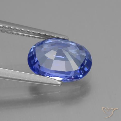 9,17 ctw natürlicher Tiefviolettes Blau Saphir, Oval, VVS-VS