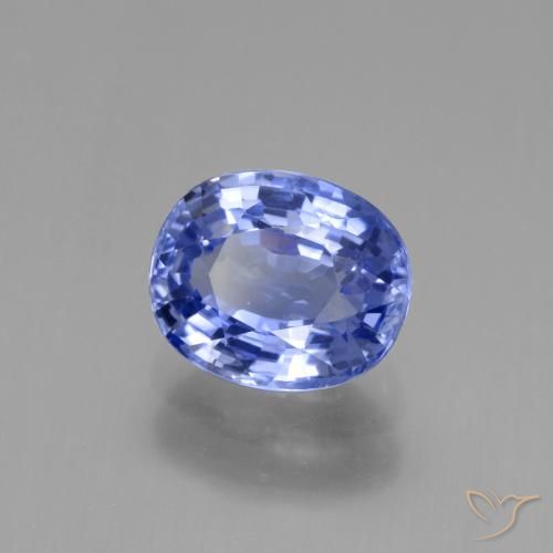 9,17 ctw natürlicher Pastellblau Saphir, Oval, VVS-VS
