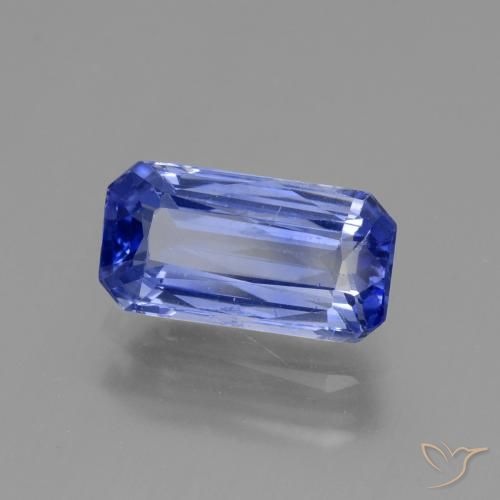 9,17 ctw natürlicher Tiefviolettes Blau Saphir, Oktagonschliff, VS