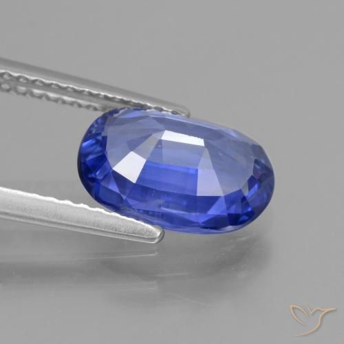 9,17 ctw natürlicher Tiefviolettes Blau Saphir, Oval, VS