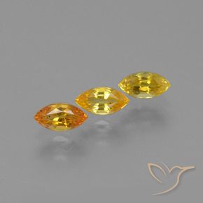 1.27 ct natürliche hellorange Saphir-Edelsteine, Marquise, VVS-VS
