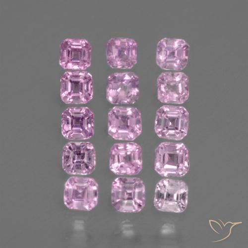 1.19 ct natürliche Sehr helles Royal Purple Pink Saphir-Edelsteine, Oktagonschliff, VS