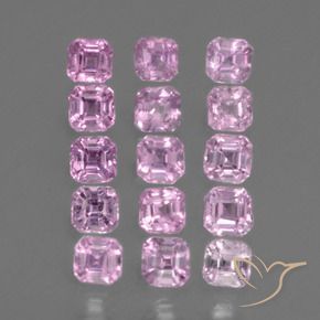 1.19 ct natürliche Sehr helles Royal Purple Pink Saphir-Edelsteine, Oktagonschliff, VS