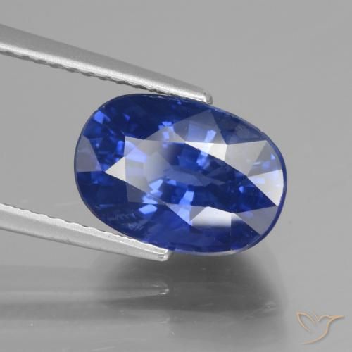 9,17 ctw natürlicher Kornblumenblau Saphir, Oval, VS