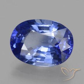 9,17 ctw natürlicher tiefviolett-blau Saphir, Oval, VVS-VS