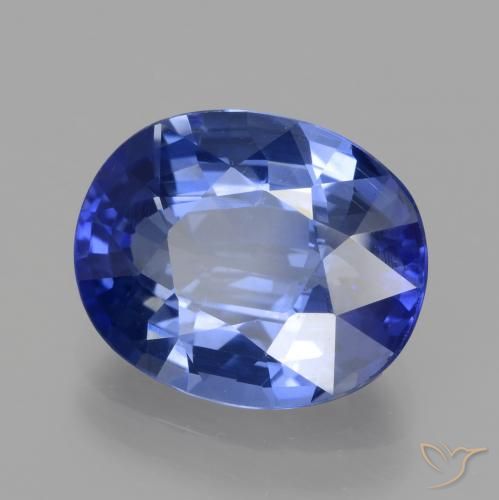9,17 ctw natürlicher Kornblumenblau Saphir, Oval, VVS-VS