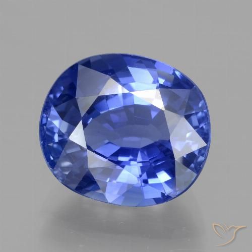 5.67ct Natürlicher Kornblumenblau Saphir, Oval, VS