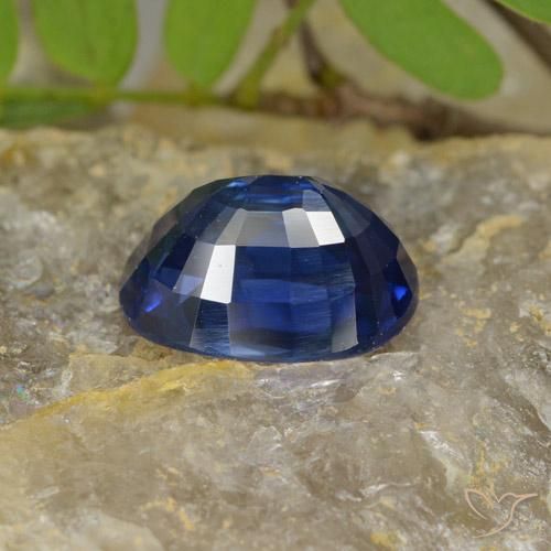 9,17 ctw natürlicher Navy blau Saphir, Oval, VS