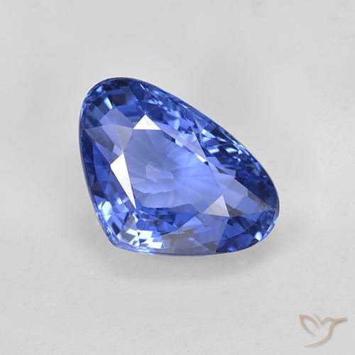 5.40ct Natürlicher Kornblumenblau Saphir, Birnenform, VVS-VS