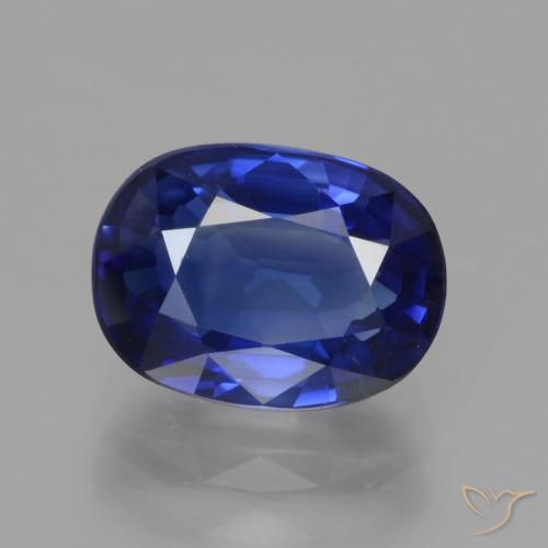 3.34ct Natürlicher Königsblau Saphir, Oval, VS