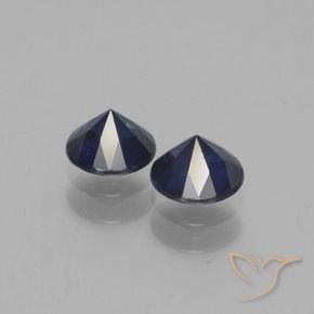 1.11 ct natürliche Nachtblau Saphir-Edelsteine, Runden, VS