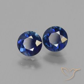 1.18 ct natürliche Navy blau Saphir-Edelsteine, Runden, VS