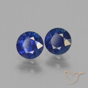 1.25 ct natürliche Königsblau Saphir-Edelsteine, Runden, VS