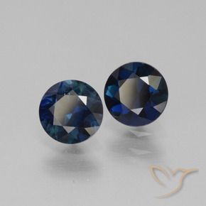 1.16 ct natürliche dunkelblau Saphir-Edelsteine, Runden, VS