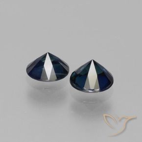 1.16 ct natürliche dunkelblau Saphir-Edelsteine, Runden, VS