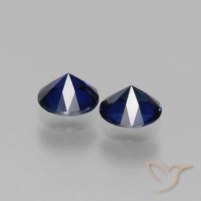 1.09 ct natürliche dunkelblau Saphir-Edelsteine, Runden, VS