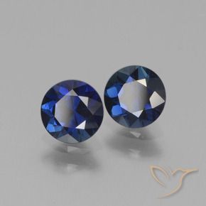 1.22 ct natürliche Dämmerungsblau Saphir-Edelsteine, Runden, VVS-VS