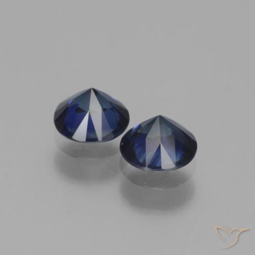 1.12 ct natürliche Dämmerungsblau Saphir-Edelsteine, Runden, VS