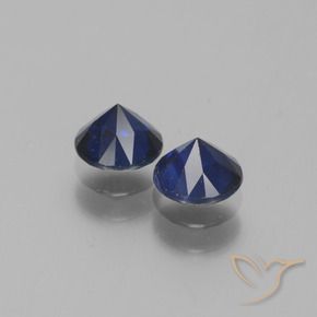 1.31 ct natürliche Navy blau Saphir-Edelsteine, Runden, VS