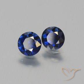 1.14 ct natürliche Navy blau Saphir-Edelsteine, Runden, VVS-VS