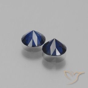 1.14 ct natürliche Navy blau Saphir-Edelsteine, Runden, VVS-VS