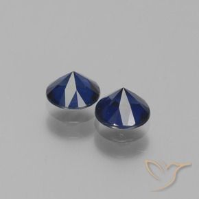 1.21 ct natürliche dunkelblau Saphir-Edelsteine, Runden, VS