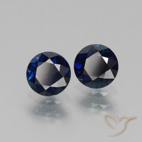 1.22 ct natürliche Dämmerungsblau Saphir-Edelsteine, Runden, VS