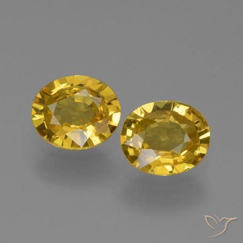 1.29ctw Natürlicher Golden Saphir, Oval, VVS-VS
