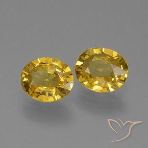 1.29 ct natürliche Golden Saphir-Edelsteine, Oval, VVS-VS
