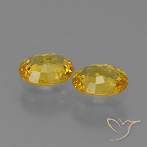 1.29 ct natürliche Golden Saphir-Edelsteine, Oval, VVS-VS