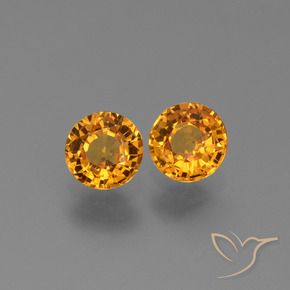 1.19 ct natürliche Golden Saphir-Edelsteine, Runden, VS