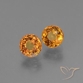1.38 ct natürliche Golden Saphir-Edelsteine, Runden, VS