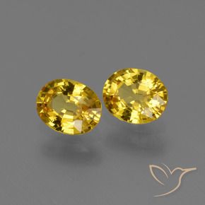 1.43 ct natürliche Honiggelb Saphir-Edelsteine, Oval, VVS-VS