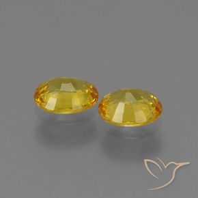 1.43 ct natürliche Honiggelb Saphir-Edelsteine, Oval, VVS-VS